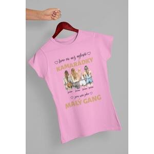 MMO Dámské tričko Kamarádky Barva: Ružová, Velikost: M