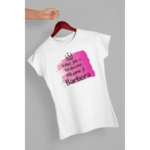 MMO Dámské tričko Barbora Barva: Bíla, Velikost: XL