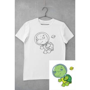 MMO Dětské tričko vymaluj si Želva ve vesmíru Veľkosť /2.0: 110