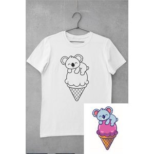MMO Dětské tričko vymaluj si Koala se zmrzlinou Veľkosť /2.0: 110