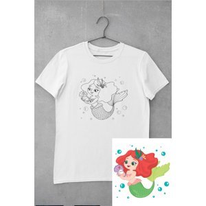 MMO Dětské tričko vymaluj si Mořská panna Veľkosť /2.0: 110