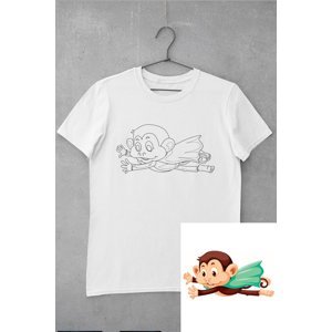 MMO Detské tričko vymaľuj si Opica superhrdina Veľkosť /2.0: 110