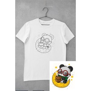MMO Dětské triko vymaluj si Panda Veľkosť /2.0: 134