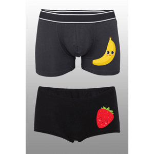 MMO Spodní prádlo Banán s jahodou Dámska velikost: M, Pánska velikost: S