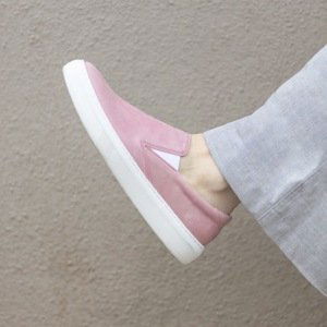 Vasky Leny Pink - Dámské kožené slip on růžové - jarní / podzimní obuv | česká výroba ze Zlína