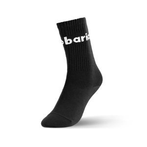 Be Lenka Barebarics - Barefootové ponožky - Crew - Black - Big logo Velikost: 35-38