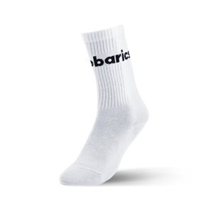 Be Lenka Barebarics - Barefootové ponožky - Crew - White - Big logo Velikost: 35-38