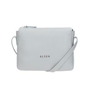 ELEGA Malé crossbody Hootie s koženým popruhem šedá/stříbro