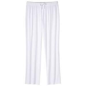 Bílé splývavé volnočasové kalhoty