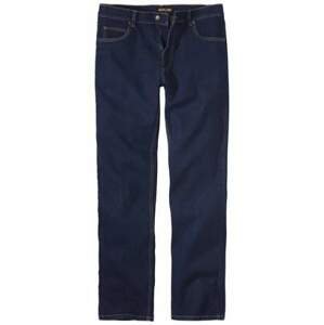 Modré strečové džíny rovného střihu