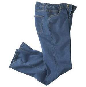 Strečové džíny s pasem nabraným po stranách do gumy