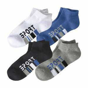Sada 4 párů kotníkových ponožek Sport