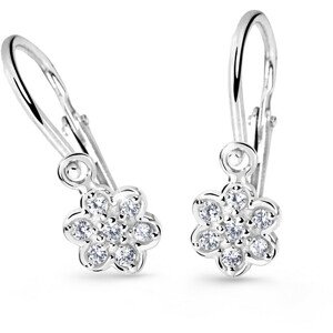 Cutie Jewellery Dětské náušnice z bílého zlata C2746-10-X-2 světle zelená