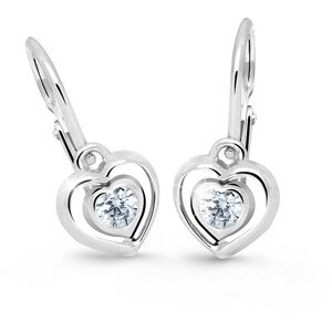 Cutie Jewellery Dětské srdíčkové náušnice C2752-10-X-2 fialová