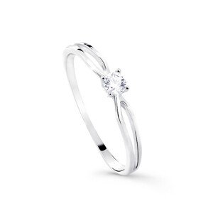 Cutie Jewellery Něžný třpytivý prsten z bílého zlata Z8027-10-X-2 53 mm