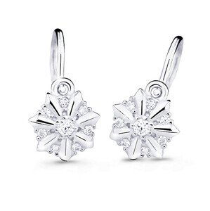 Cutie Jewellery Půvabné dětské náušnice z bílého zlata C2754-10-X-2 bílá