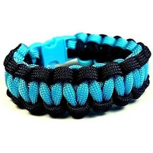 Cordell Paracord náramek Solomon Černá-Modrá M ( 18 - 19 cm )