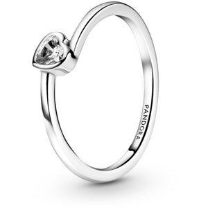 Pandora Romantický stříbrný prsten se srdíčkem People 199267C02 50 mm