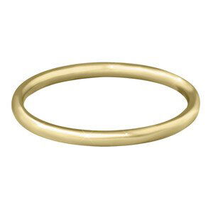 Troli Pozlacený minimalistický prsten z oceli Gold 54 mm