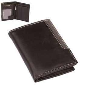 Dariya bags Pánská černá kožená peněženka