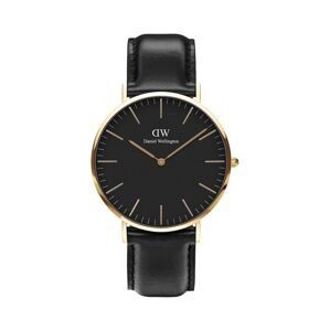 Hodinky Daniel Wellington Classic 40 Sheffield černá barva