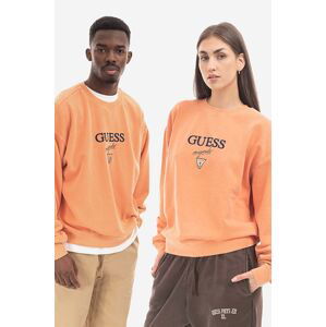 Mikina Guess Originals Go Baker Logo Crewneck béžová barva, s aplikací, M2BQ09.K9YH1-F0J1