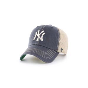 Kšiltovka 47brand MLB New York Yankees tmavomodrá barva, vzorovaná