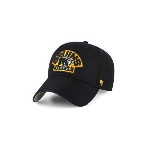 Čepice s vlněnou směsí 47brand NHL Boston Bruins černá barva, s aplikací