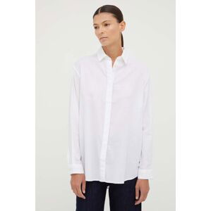 Košile Samsoe Samsoe bílá barva, relaxed, s klasickým límcem