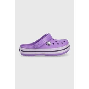 Dětské pantofle Crocs 204537 fialová barva