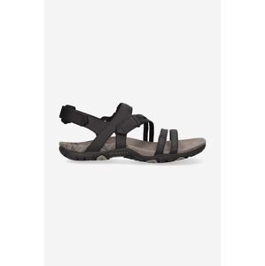 Kožené sandály Merrell dámské, černá barva