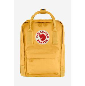 Batoh Fjallraven Kanken Mini žlutá barva, malý, s aplikací, F23561.160-160