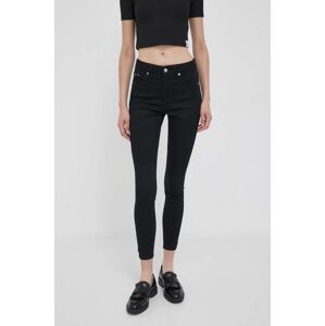 Džíny Calvin Klein Jeans dámské, černá barva, J20J221587