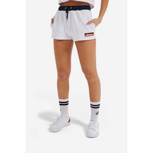 Kraťasy Ellesse Tang dámské, bílá barva, s aplikací, medium waist, SGI11073-WHITE