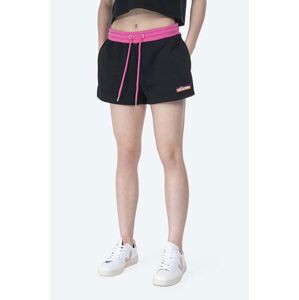 Kraťasy Ellesse Tang dámské, černá barva, s aplikací, medium waist, SGI11073-WHITE