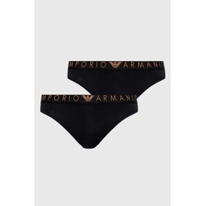 Kalhotky Emporio Armani Underwear 2-pack černá barva