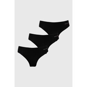 Kalhotky Tommy Hilfiger 3-pack černá barva