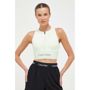 Sportovní podprsenka Calvin Klein Performance zelená barva