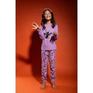 Dětské bavlněné pyžamo Coccodrillo fialová barva