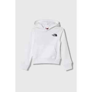 Dětská bavlněná mikina The North Face B GRAPHIC HOODIE 1 bílá barva, s kapucí, s potiskem