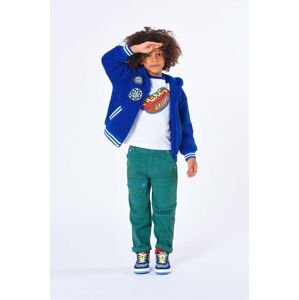 Dětská mikina Marc Jacobs tmavomodrá barva, s kapucí, s aplikací