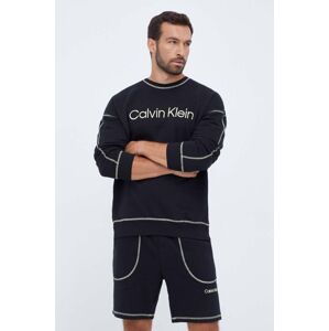 Bavlněná mikina Calvin Klein Underwear černá barva, s potiskem