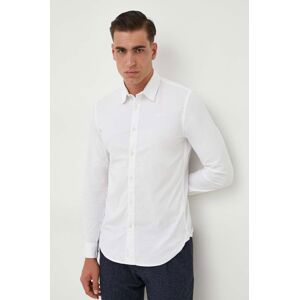Košile Pepe Jeans COVENTRY pánská, bílá barva, slim, s klasickým límcem