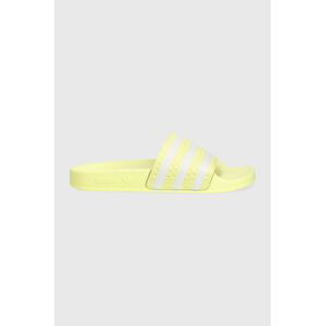 Pantofle adidas Originals Adilette dámské, žlutá barva, IE9616