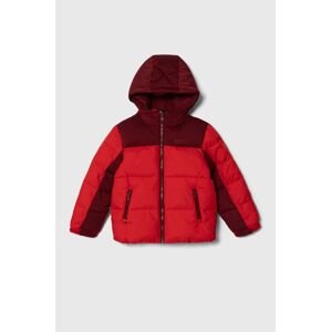 Dětská bunda Tommy Hilfiger červená barva