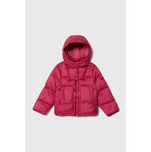 Dětská bunda Emporio Armani růžová barva