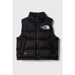 Dětská péřová vesta The North Face 1996 RETRO NUPTSE VEST černá barva