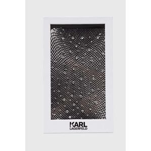 Punčochy Karl Lagerfeld černá barva