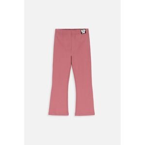 Dětské kalhoty Coccodrillo růžová barva, hladké