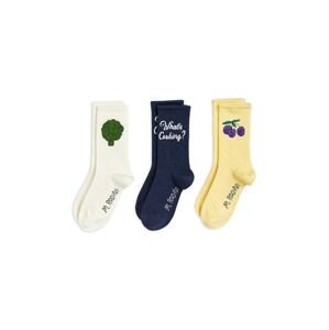 Dětské ponožky Mini Rodini 3-pack žlutá barva